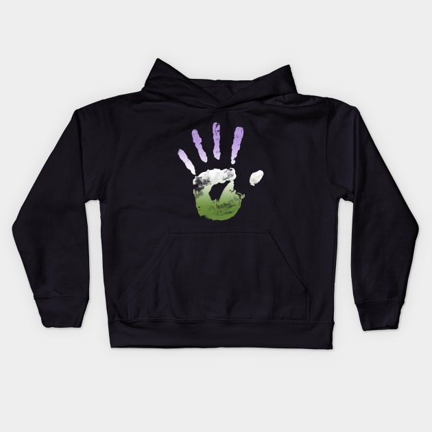 Genderqueer Handprint Kids Hoodie by Ryot